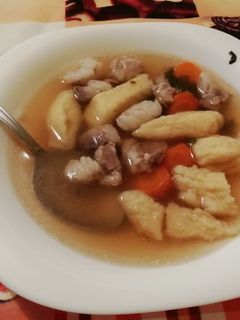 Grízgaluska leves recept fotója