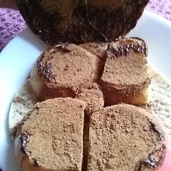 A picture of Dean's Cinnamon Chocolate Apple Breakfast Sandwich.