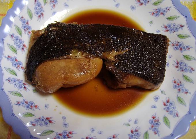 Simmered Flounder Fish