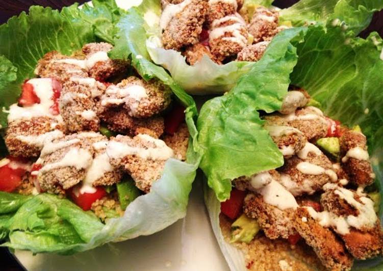 Simple Way to Prepare Perfect Steak Sauce Chicken Lettuce Wraps