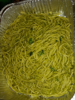 A picture of Espagueti Verde- Green Spaghetti.