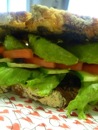 Easy Steps to Prepare|Recipe} Healthy Avocado &amp; Hijiki Seaweed Sandwich the Tasteful