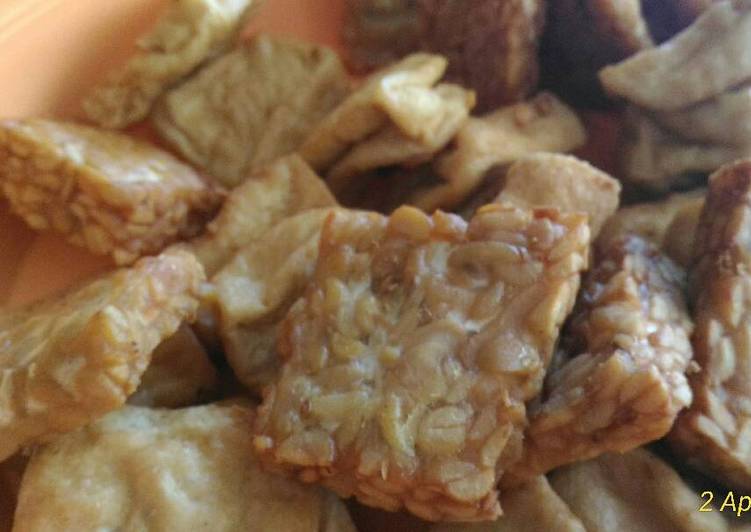 Bagaimana Membuat Tahu tempe goreng sederhana istriku, Enak