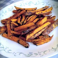 A picture of Healthy Oven-Baked Sweet Potato Fries.