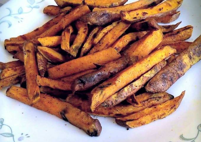 Simple Way to Make Award-winning Healthy Oven-Baked Sweet Potato Fries