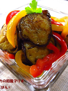 A picture of Eggplant & Bell Pepper Japanese Marinade.