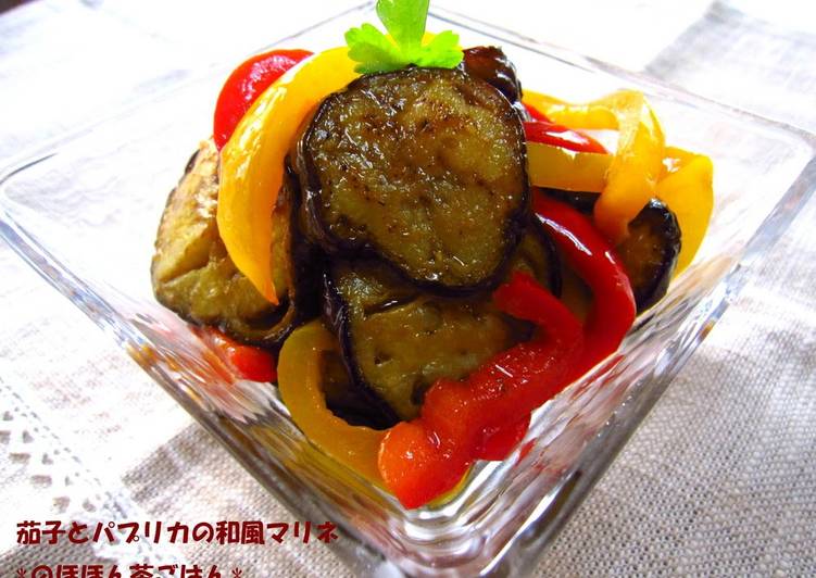 Recipe of Quick Eggplant &amp; Bell Pepper Japanese Marinade