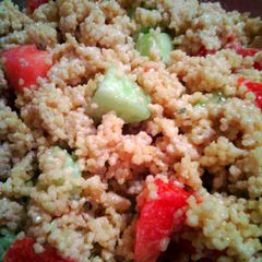 A picture of Cold Parmesan Ranch Couscous Salad.