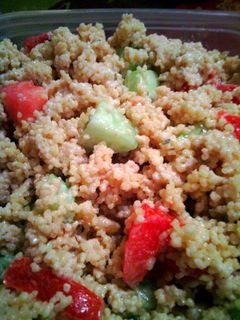 A picture of Cold Parmesan Ranch Couscous Salad.