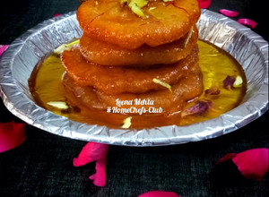 A picture of Mawa Rajgira Malpua.