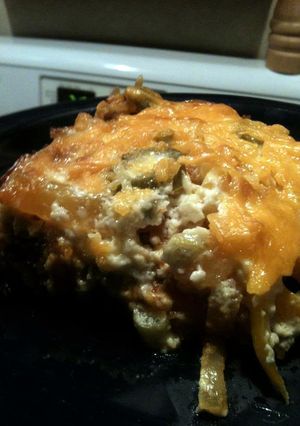 A picture of John Wayne casserole.
