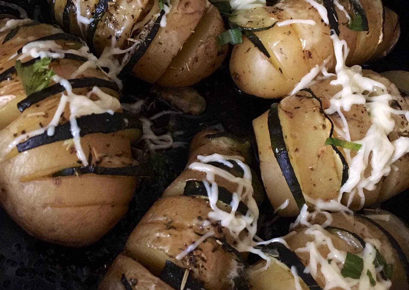 Pommes de terres façon suédoises (courgette & morbier)