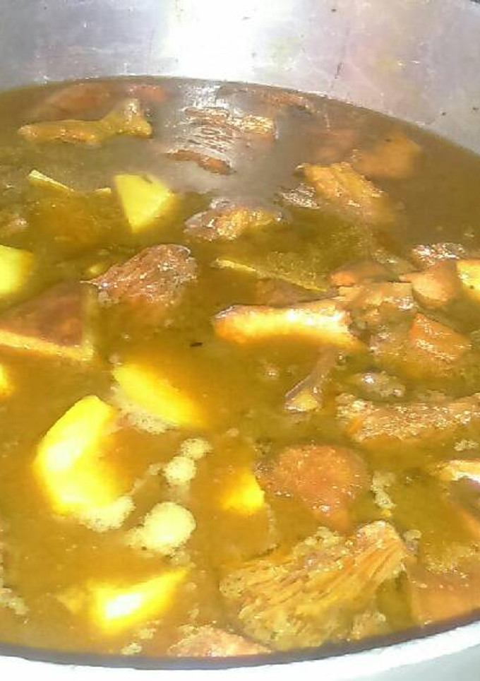 Una foto de Patatas con níscalos y jabalí