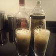 Vodka root beer float