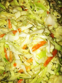 A picture of Honey Mustard Coleslaw.