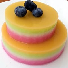 A picture of Birthday Jello "CAKE".