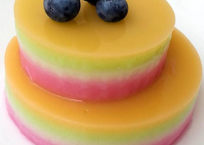 Simple Way to Make Quick Birthday Jello &#34;CAKE&#34;