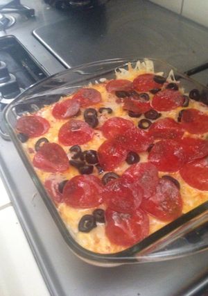 A picture of Mac N Cheese Pizza.