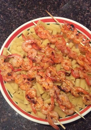 A picture of Grilled Shrimp with Ziti.