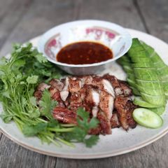 A picture of Galangal sauce for Thai grill.