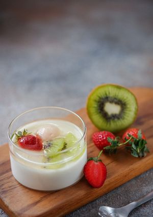 Foto resep Whipped Cream Lychee Pudding