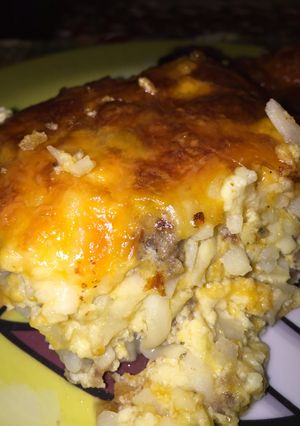 A picture of The Ultimate Sausage, Egg & Hash-brown Casserole.