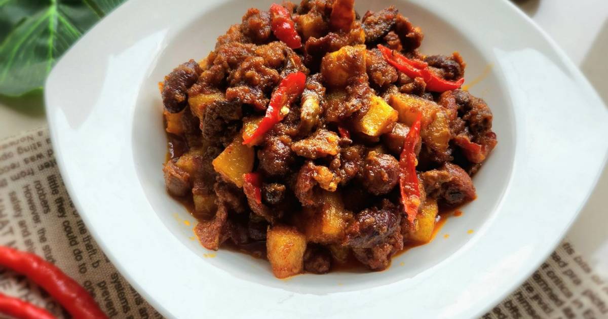 Resep Sambal Goreng Jeroan Ayam Rasanya Maknyus