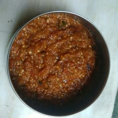 A picture of Baingan bharta.