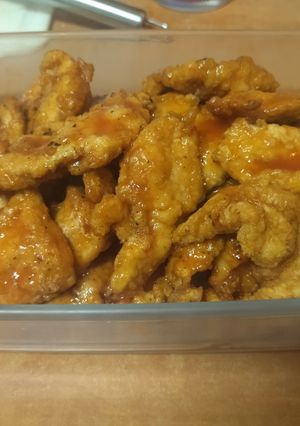 Una foto de Pollo agridulce