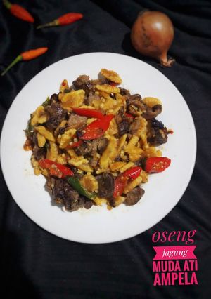 Foto resep Oseng jagung muda ati ampela