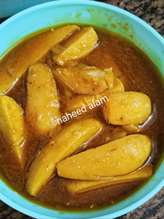 A picture of Arbi Masala Curry.