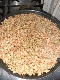Una foto de Proteína de Soja con verduras