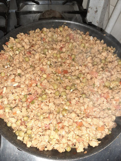 Una foto de Proteína de Soja con verduras