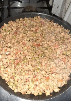 Una foto de Proteína de Soja con verduras