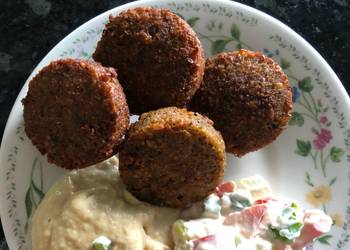 Easiest Way to Prepare Delicious Falafel with hummus and tahini salad what 3 recipes yummy