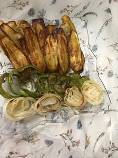عکسی از دستور بادمجان سرخ شده