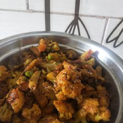 Dry Masaledar Cauliflower A picture of Dry Masaledar Cauliflower.