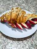Croissant Sandwich with Fruit
