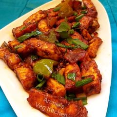 A picture of Paneer chilli.