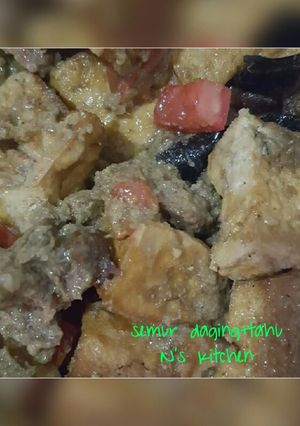 Foto resep Semur daging+tahu