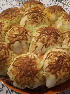 Una foto de Pizza de albóndigas