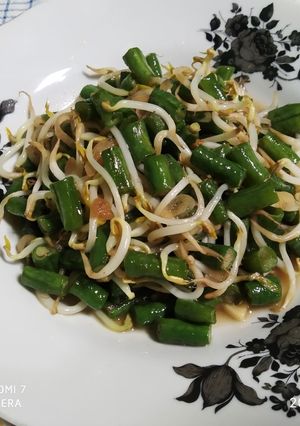 Foto resep 186. Tumis tauge dan kacang panjang