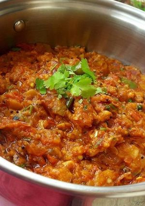 A picture of Ringna No Olo (kathiyawadi gujarati style recipe).