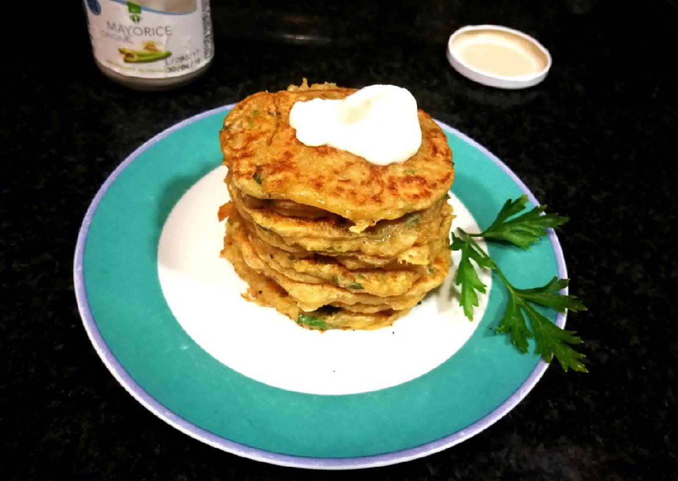 Tortitas de queso a la pimienta negra