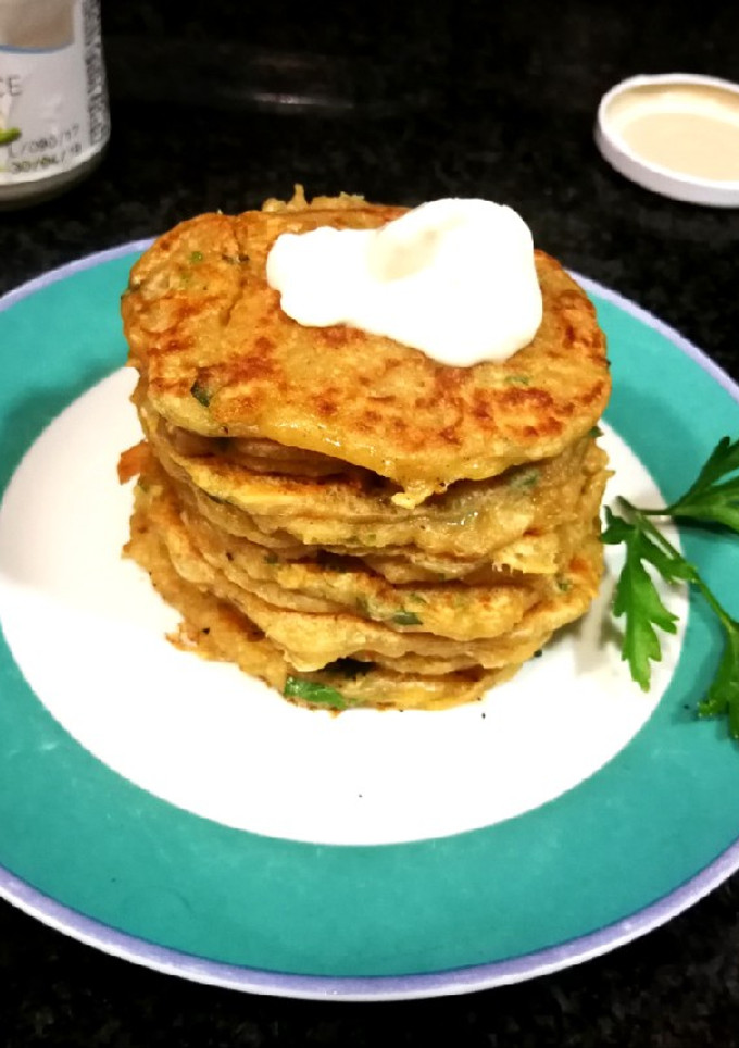 Una foto de Tortitas de queso a la pimienta negra