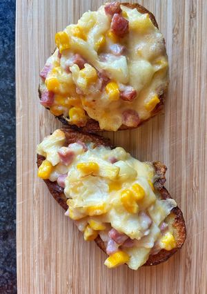 Une photo de Pommes de terre farcie au jambon-fromage 🧀