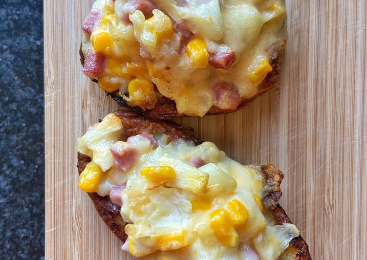 Pommes de terre farcie au jambon-fromage đź§€