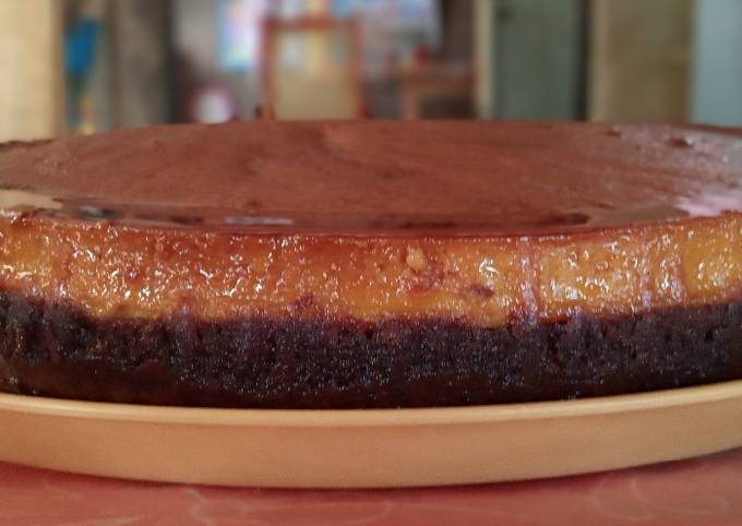 Pastel imposible ? Chocoflan Receta de Cristina Cruz- Cookpad