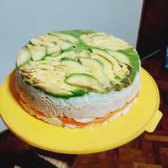 Una foto de Torta fría salada