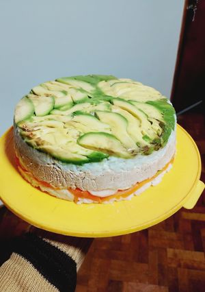 Una foto de Torta fría salada